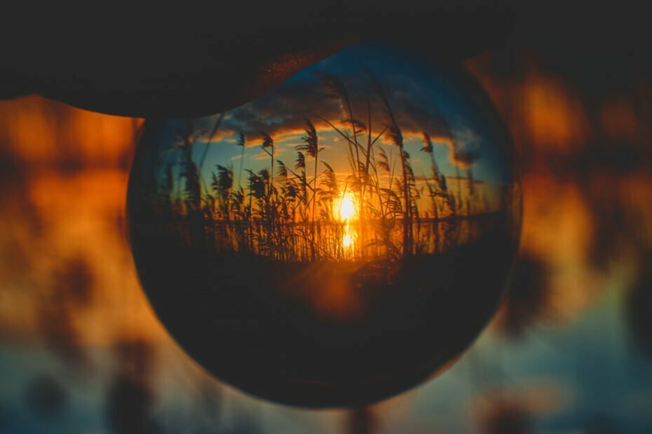 beautiful-sunrise-upside-down-view-from-crystal-ball-perspective