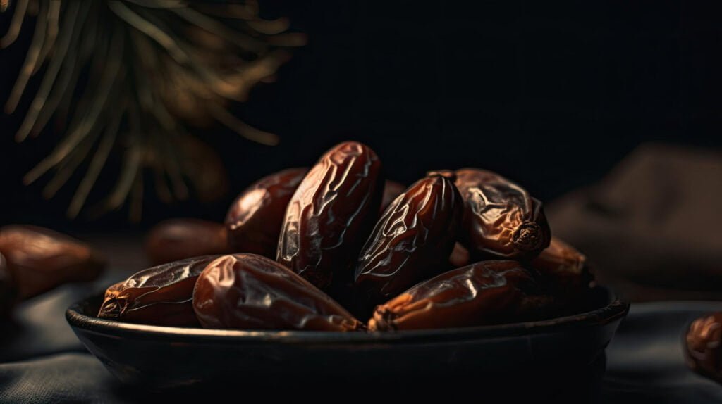 bowl-dates-black-background