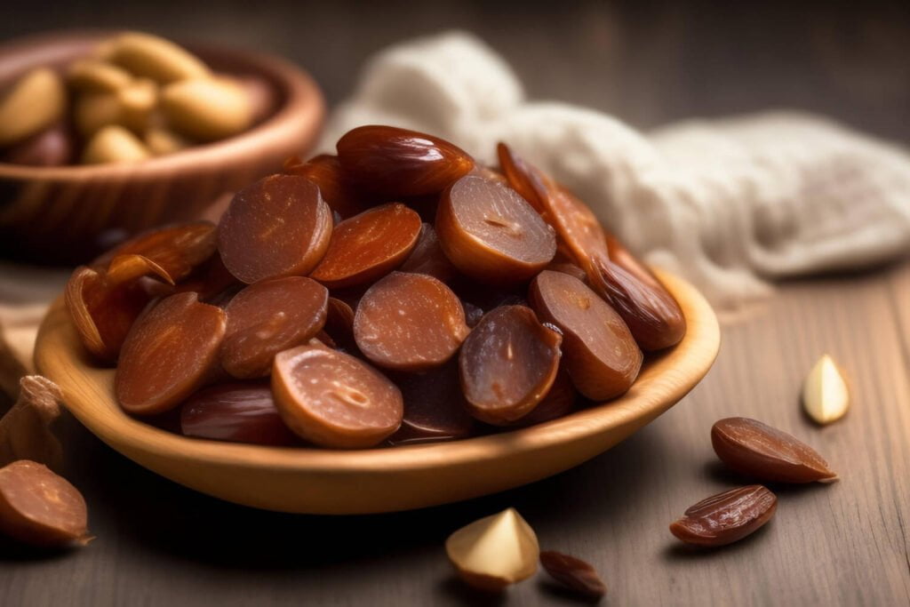 bowl-nuts-dried-fruits-table