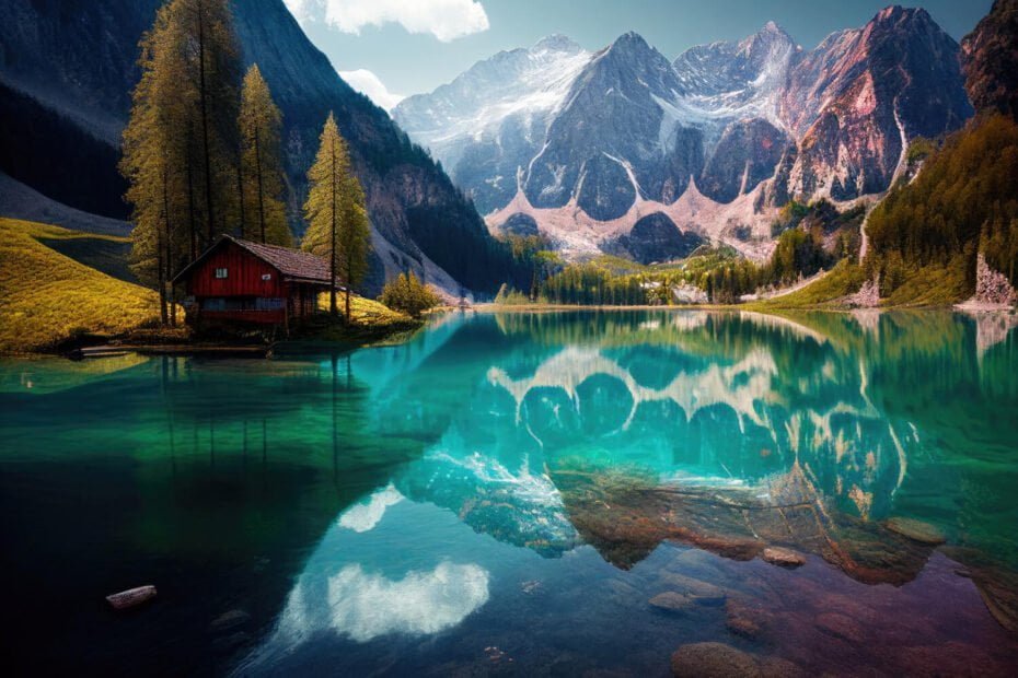 calm-lake-alps-mountains