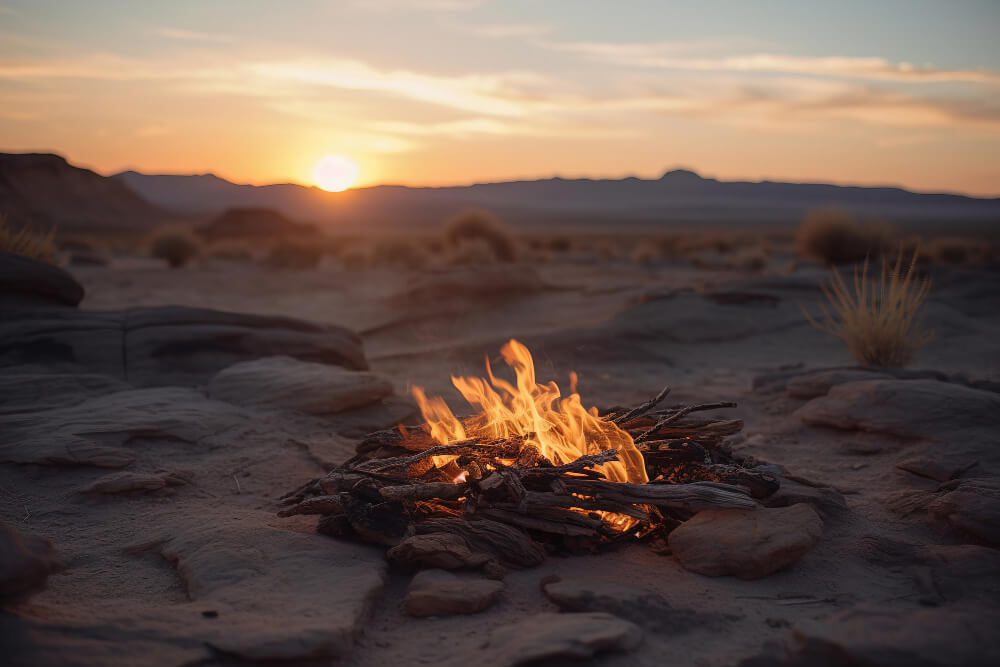 closeup-photo-campfire