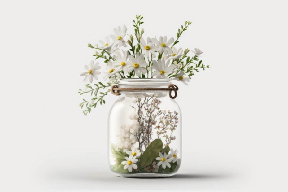 glass-jar-with-white-spring-flowers