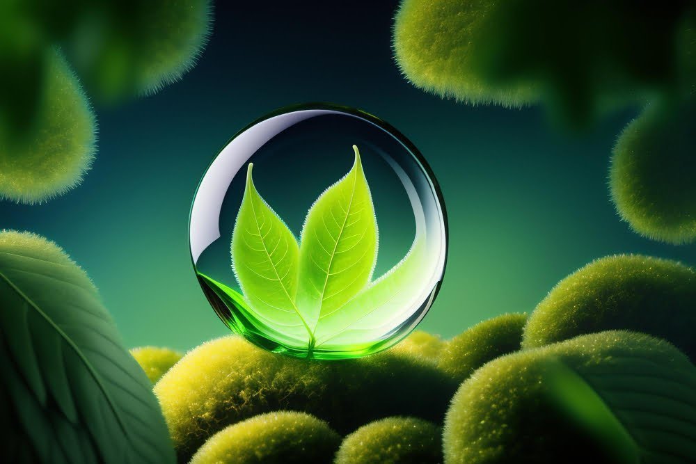 green-leaf-bubble-