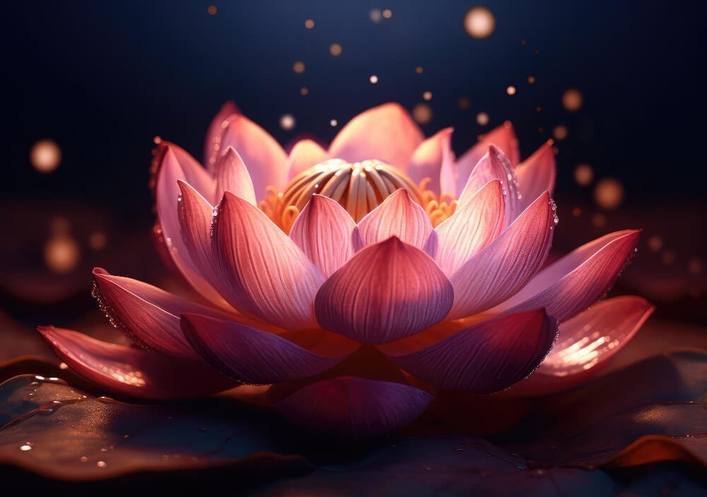 pink-lotus-flower-with-pearl-center