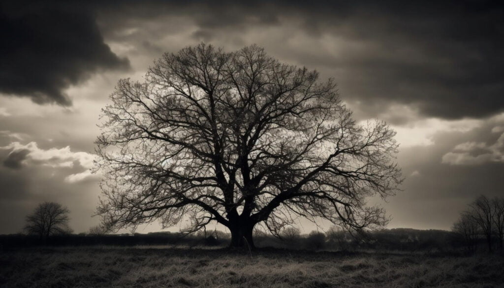 silhouette-tree-trunk-spooky-lonely-generated-by