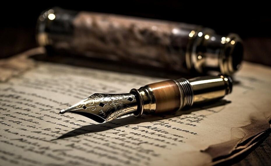 antique-quill-pen-writes-old-fashioned