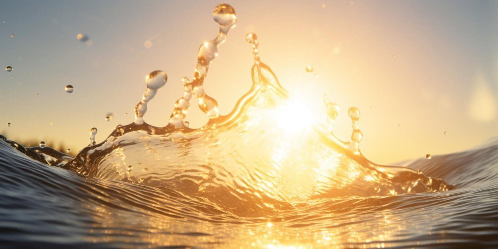 water-splash-with-sun-shining