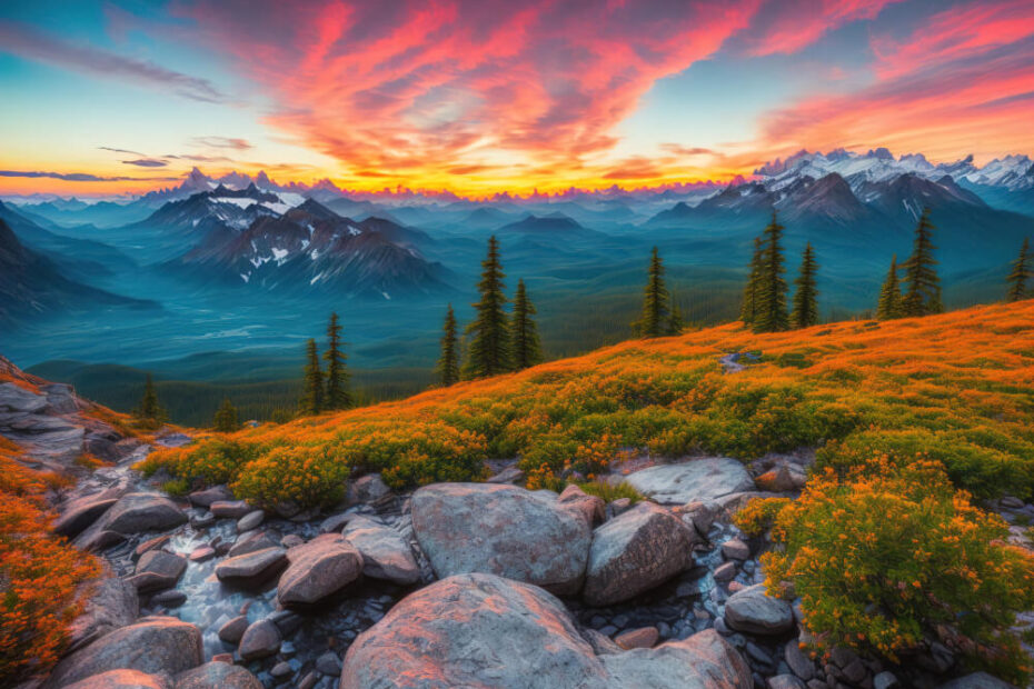 colorful-sunset-mountain-range