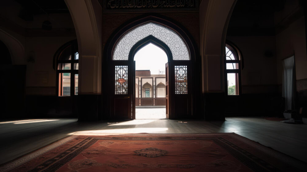 door-that-is-open-room-with-rug-that-says-door-mosque