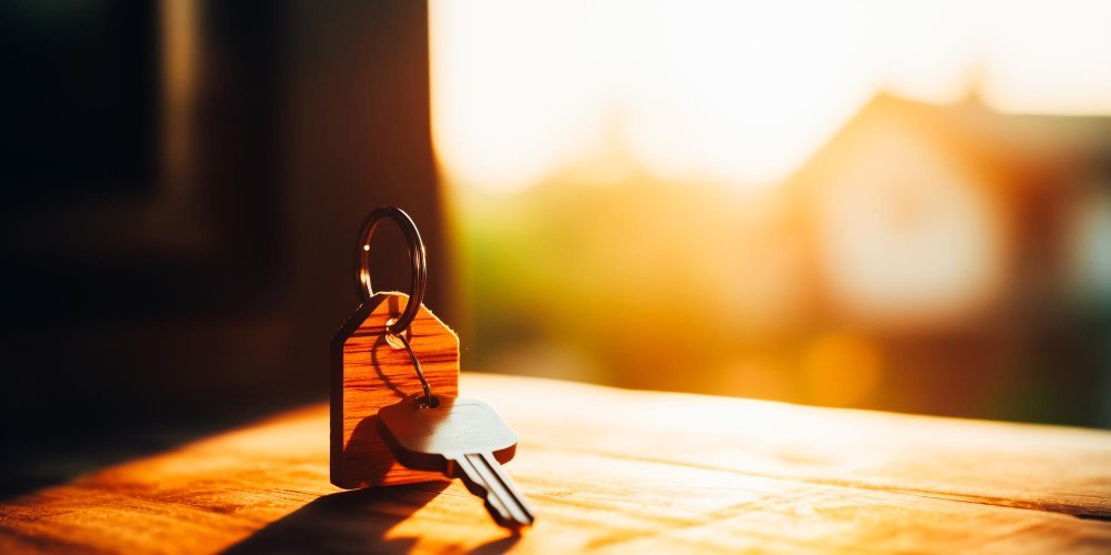 keys-wooden-table-with-sun-shining