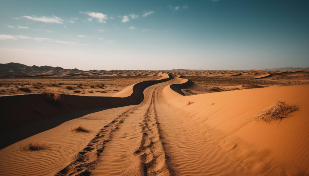 majestic-sand-dune-curves-shine-sunlight-safari-generated-by-ai