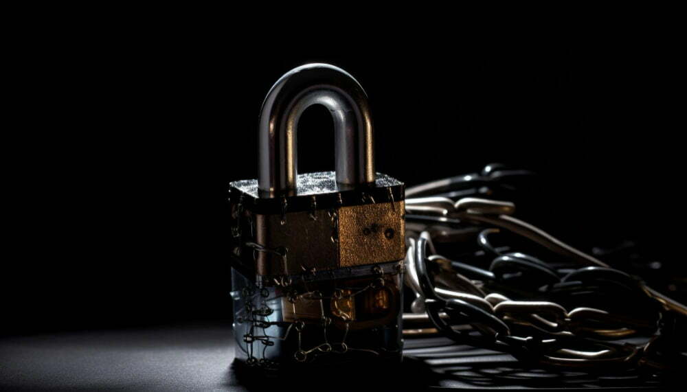 metallic-chain-locked-with-rusty-padlock