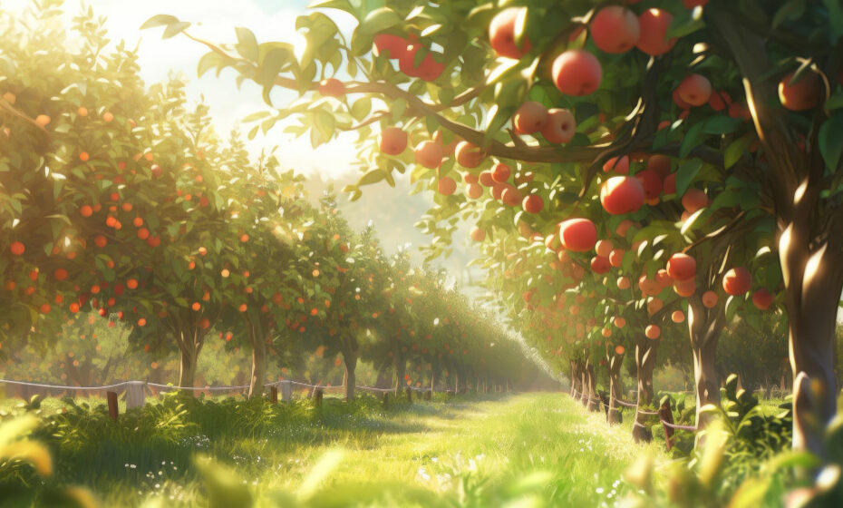summer-apple-garden-illustration-ai-generativexa