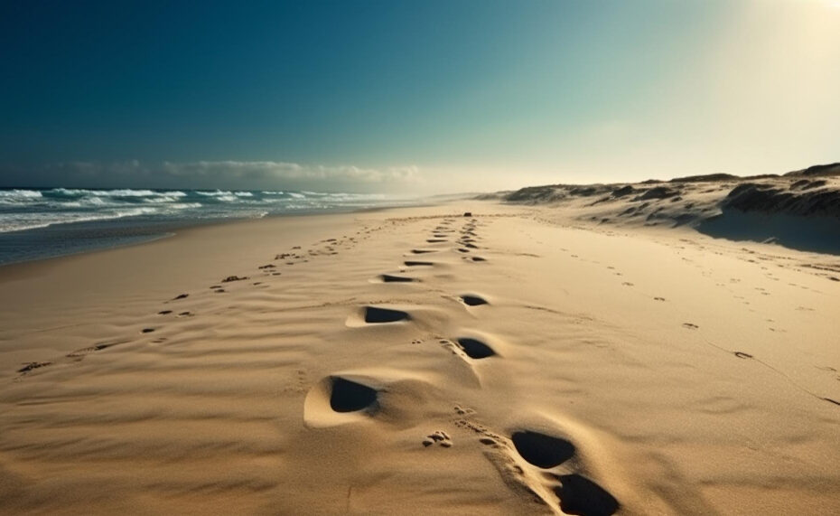 sunset-rippled-sand-dunes-tranquil-beauty-generative-ai