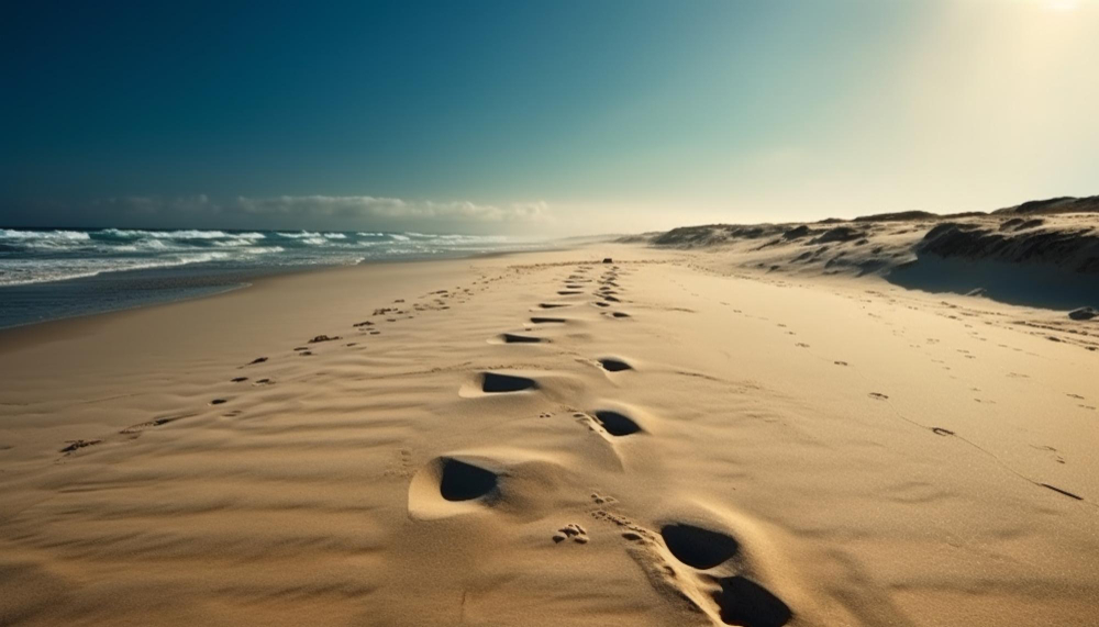 sunset-rippled-sand-dunes-tranquil-beauty-generative-ai