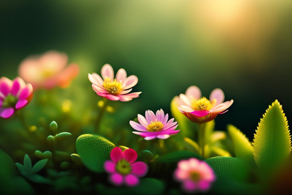 close-up-pink-flowers-garden