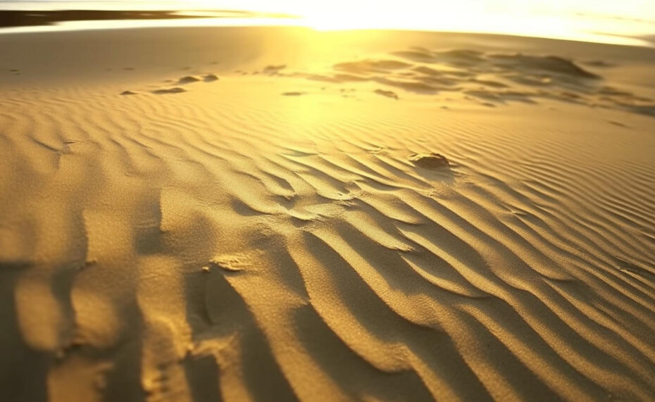 golden-sand-dunes-ripple-tranquil-wave-pattern-sunset