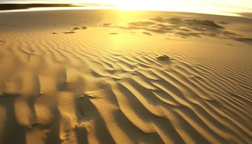 golden-sand-dunes-ripple-tranquil-wave-pattern-sunset