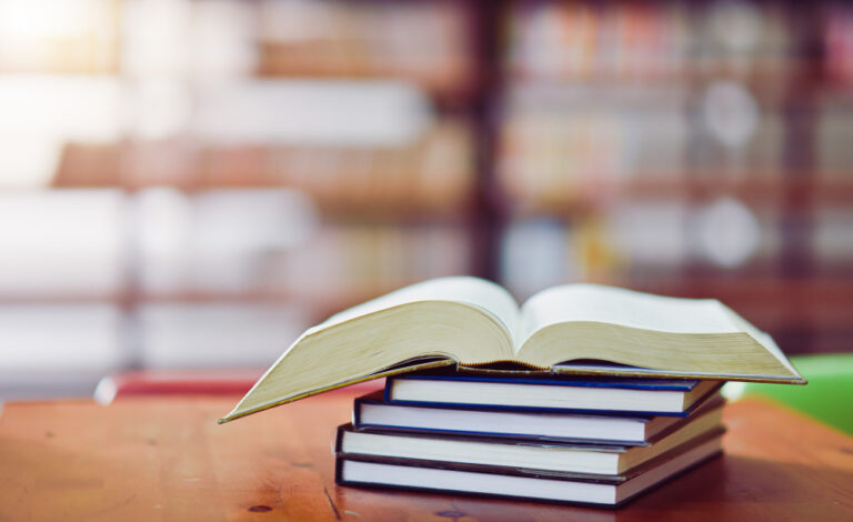 open-book-table-library