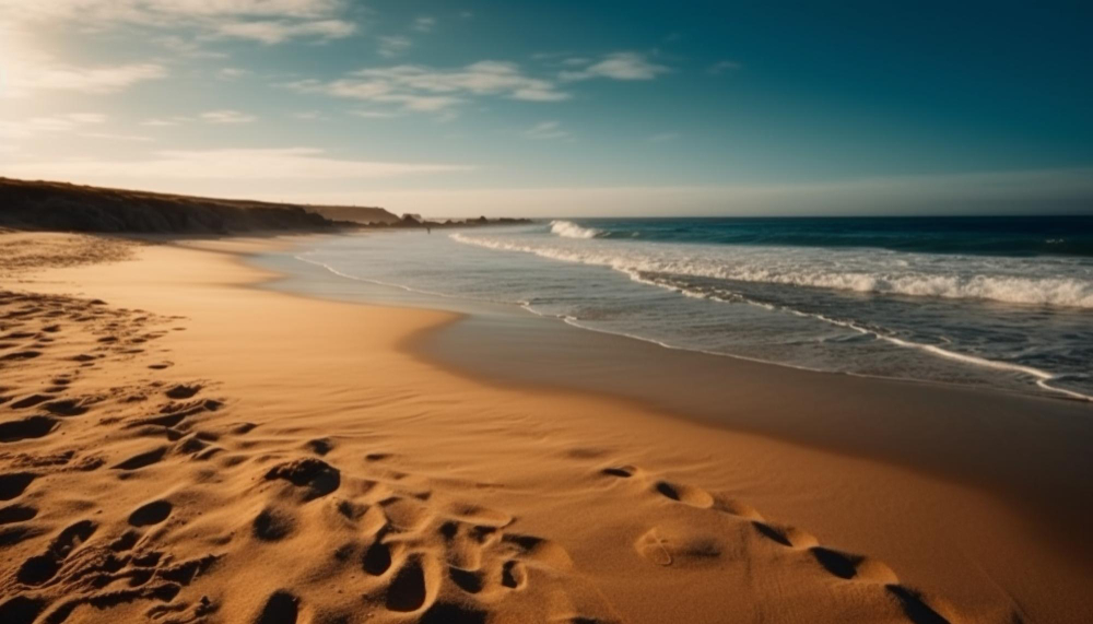 tranquil-sunset-blue-waters-sandy-coastline