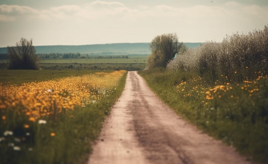 yellow-wildflowers-bloom-serene-rural-landscape-generated-by-ai