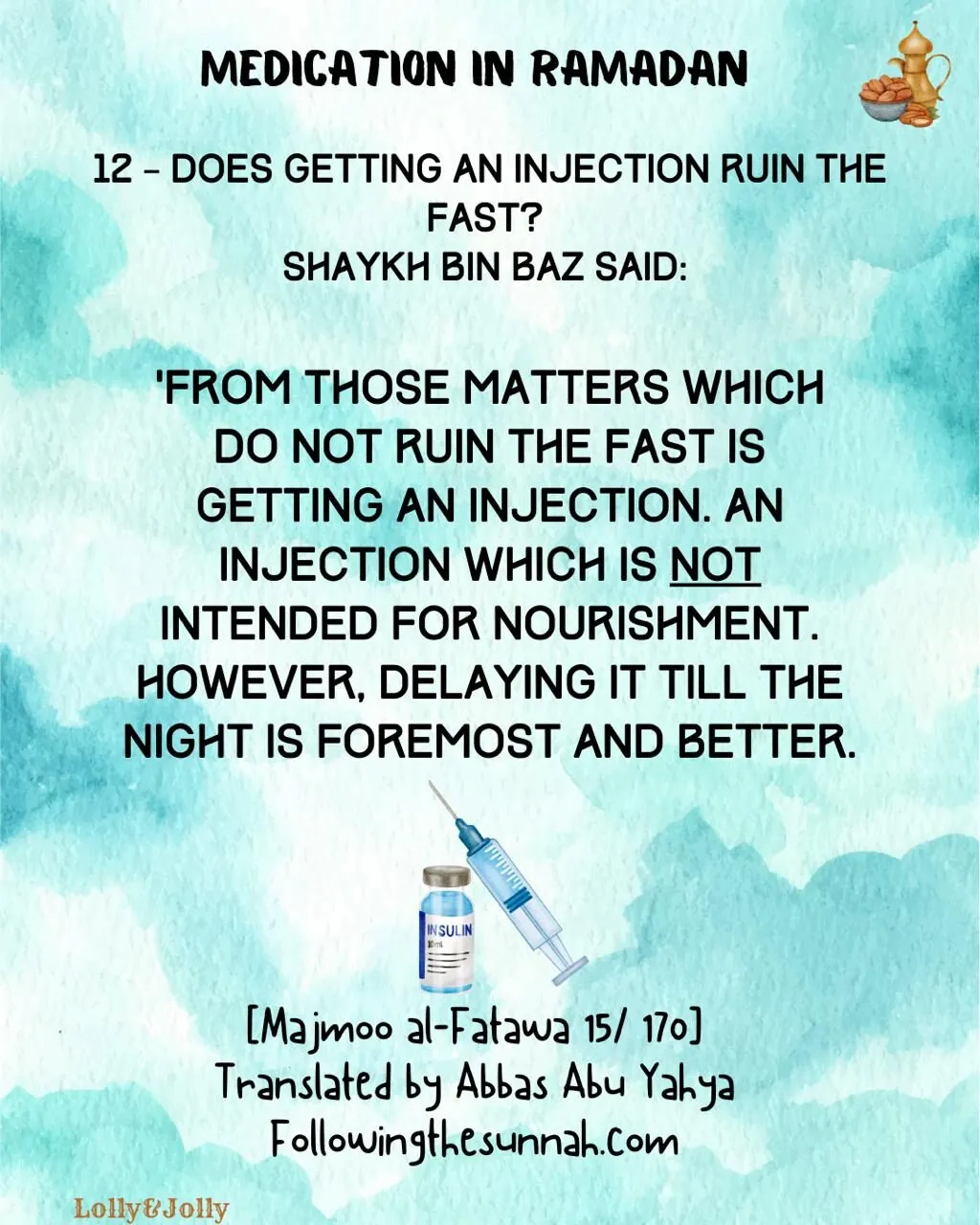 Injection ramadan